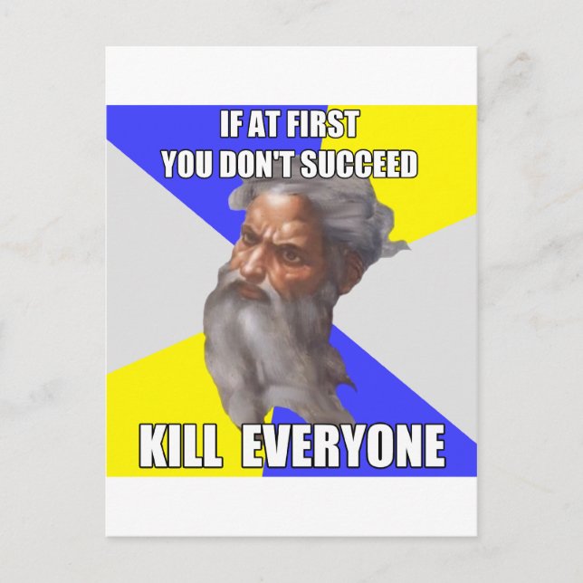 Troll God Kills Postcard (Front)