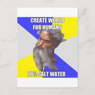 Troll God Saltwater Postcard