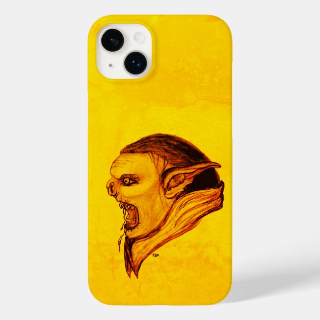 Troll in Black and Yellow Design Case-Mate iPhone Case (Back)