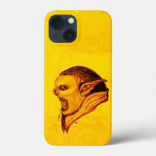 Troll in Black and Yellow Design iPhone 13 Mini Case