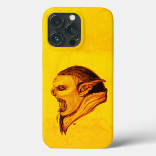 Troll in Black and Yellow Design iPhone 13 Pro Case