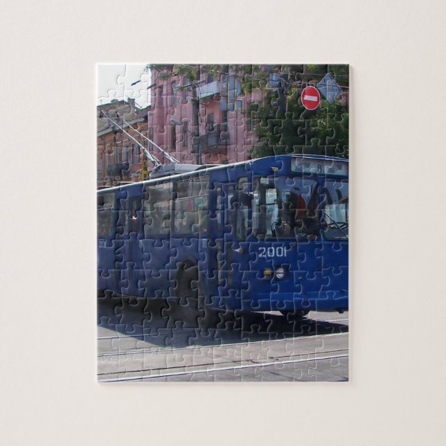 Trolley Bus Jigsaw Puzzle (Vertical)