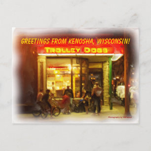 TROLLEY DOGS! POSTCARD