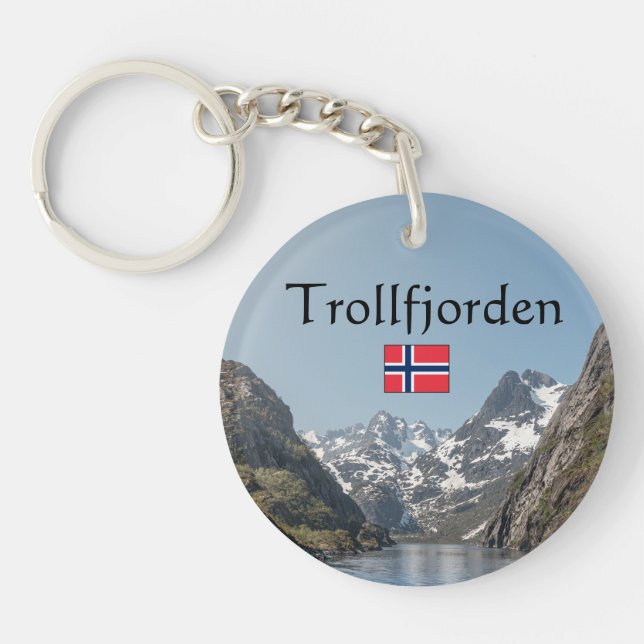 Trollfjord Lofoten Key Ring (Front)