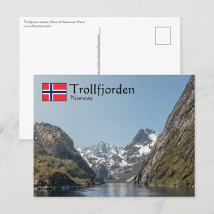 Trollfjorden Norway Postcard