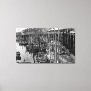 Trolling Fleet at Ketchikan, Alaska Photograph Canvas Print