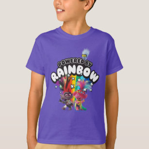 Trolls World Tour   Powered By Rainbow T-Shirt
