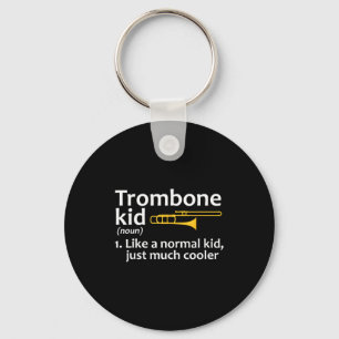 Trombone Art For Kids Boys Girls Instrument Trombo Key Ring