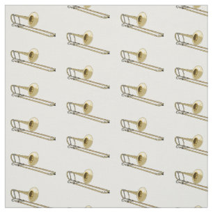 Trombone cartoon illustration fabric