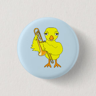 Trombone Chick 3 Cm Round Badge