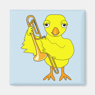 Trombone Chick Magnet