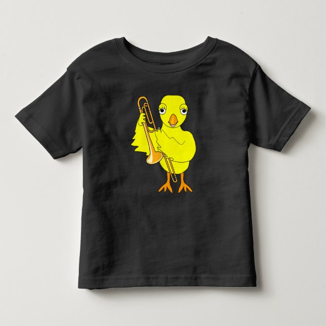 Trombone Chick Toddler T-Shirt (Front)