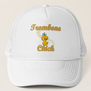 Trombone Chick Trucker Hat