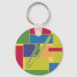 Trombone Colorblocks Keychain