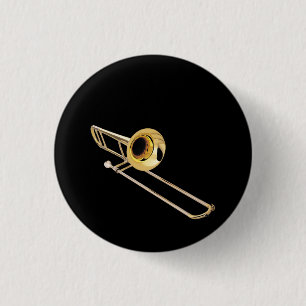 "Trombone" design gifts and products 3 Cm Round Badge