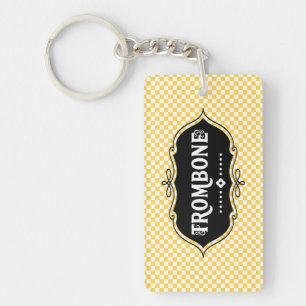 Trombone Emblem Key Ring