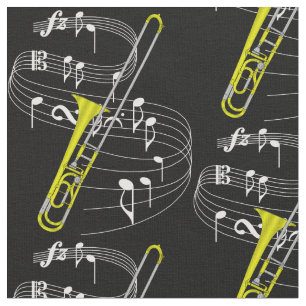 Trombone Fabric- Dark Fabric