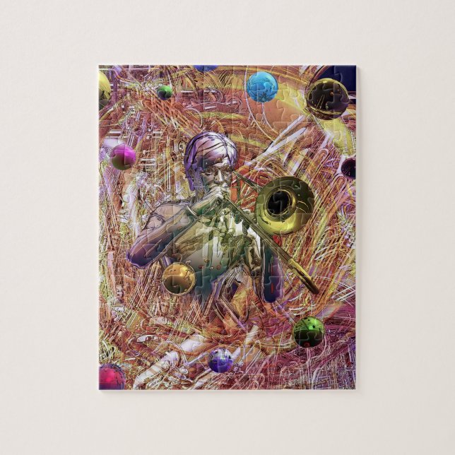 Trombone Fantasy Jigsaw Puzzle (Vertical)
