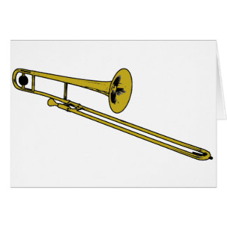 Trombone Gear Note Card (landscape)