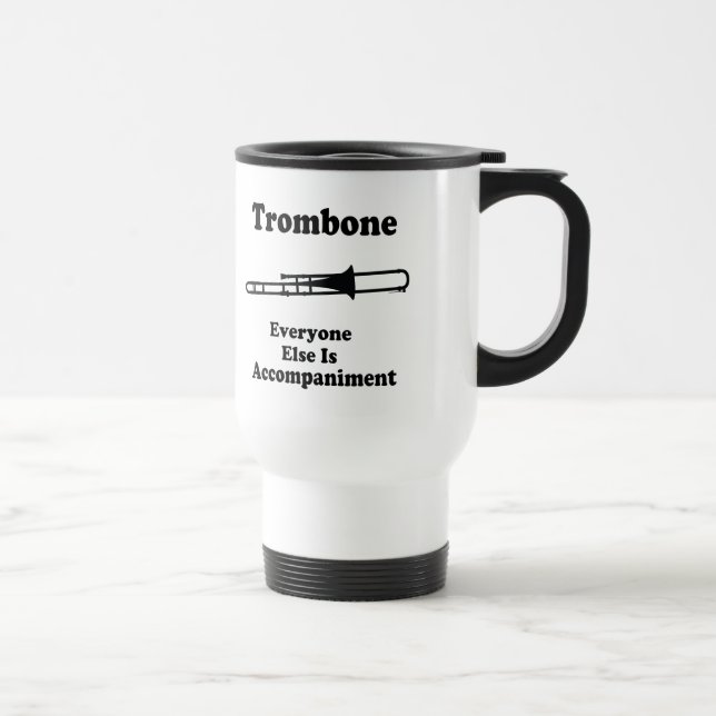 Trombone Gift Travel Mug (Right)