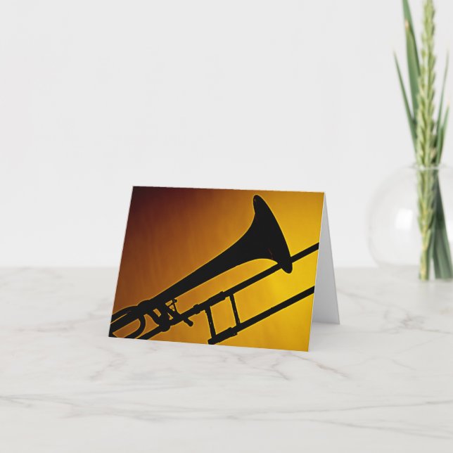 Trombone Greeting Card (Front)