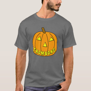 Trombone Halloween Pumpkin T-Shirt
