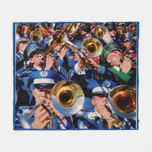 trombone mob AKA band geeks gone wild Fleece Blanket