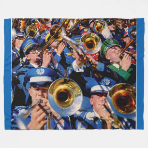 trombone mob AKA band geeks gone wild Fleece Blanket