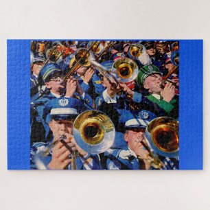 trombone mob AKA band geeks gone wild Jigsaw Puzzle
