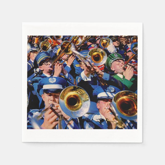 trombone mob AKA band geeks gone wild Napkin (Front)