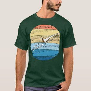 Trombone Music Notation Trombonist Brass Musician T-Shirt