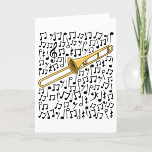 Trombone Musical Notes Trombonist Brass Musician