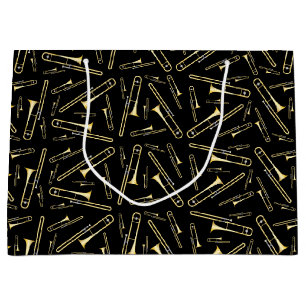 Trombone Musician Band Teacher  Large Gift Bag