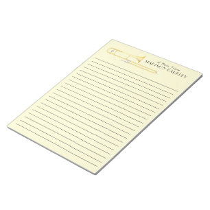 Trombone Musician Band Teacher Notepad