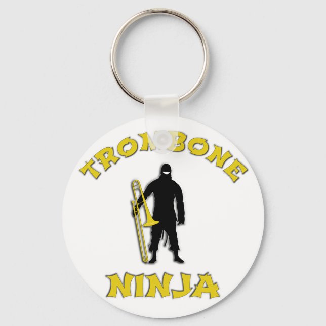 Trombone Ninja Key Ring (Front)
