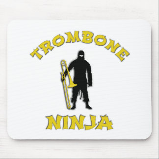 Trombone Ninja Mouse Pad