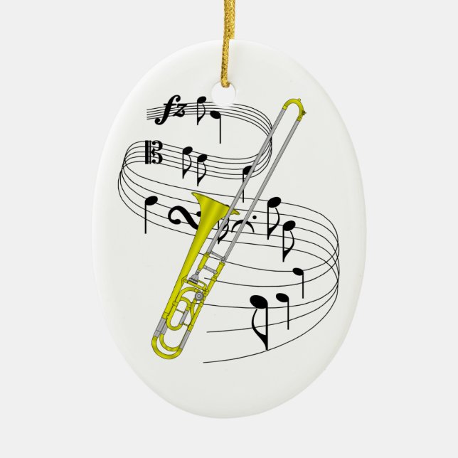 Trombone Ornament (Front)