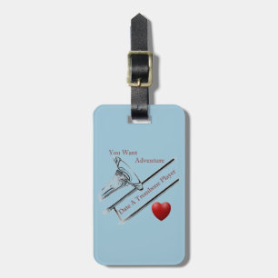 Trombone Player Musician Key Chain Keychain Luggage Tag