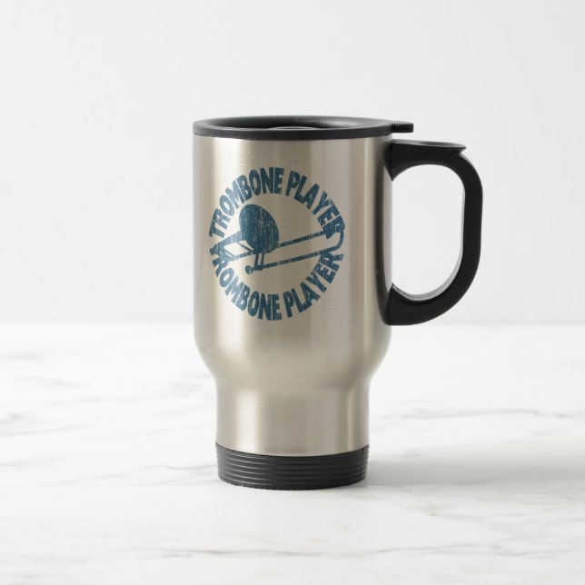 Trombone Player Travel Mug (Right)