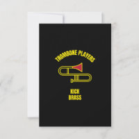 Trombone players kick brass