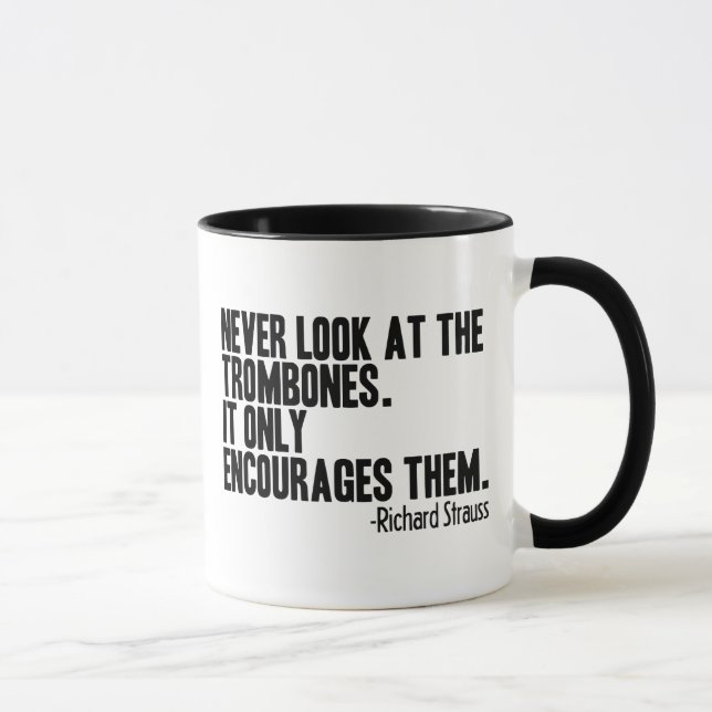 Trombone Quote Mug (Right)
