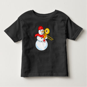 Trombone Snowman Toddler T-Shirt