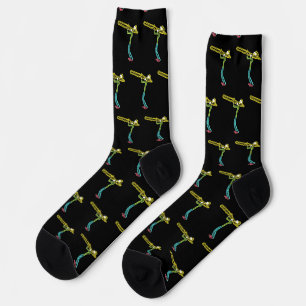 Trombone Stickman Socks