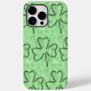 Trombone Text Shamrock iPhone 14 Pro Max Case