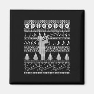 Trombone Ugly Christmas Shirt Funny Nd Sweater Magnet