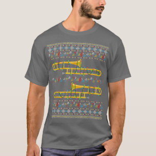 Trombone Ugly Christmas Sweater Christmas Lights F