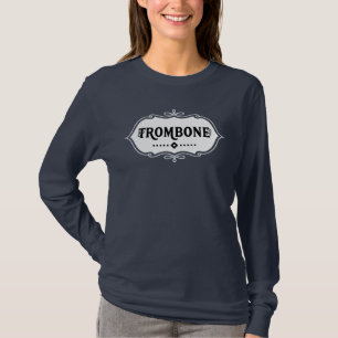 Trombone White Emblem T-Shirt