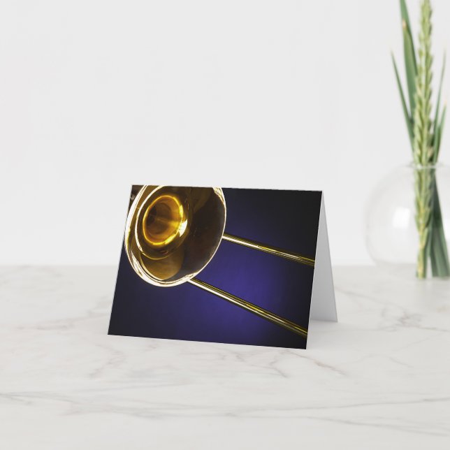 Trombones Image Greeting Card (Front)