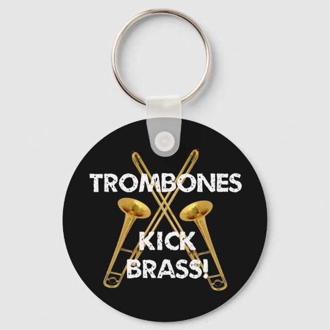 Trombones Kick Brass! Key Ring (Front)
