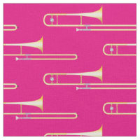 Trombones Music Musician Room Decor Pink